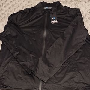 NWT Levelwear Sleek Black Windbreaker for Men